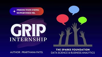 GRIP INTERNSHIP | THE SPARKS FOUNDATION | PREDICTION USING SUPERVISED ML MODEL