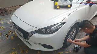Video test thực tế bơm lốp ô tô 2 xi lanh điện tử Air Compressor chính hãng - Tadaca Auto