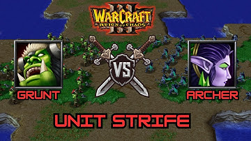 Grunts Vs. Archers - Warcraft 3 Unit Strife