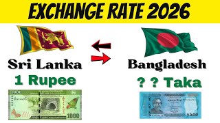 Rs Rate in Bangladesh 2026? | 1 LKR to BDT Exchange Rate Today | Currency Conversion | HustlerHuman