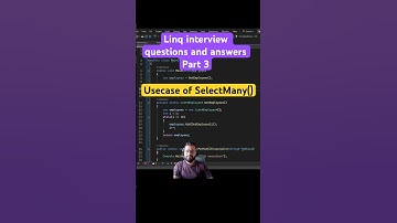 Linq interview questions and answers | fetch list of list using SelectMany #shorts #coding #linq