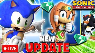 LIVE Playing NEW UPDATE in Sonic Speed Simulator!