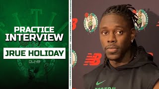 Jrue Holiday: Joe Mazzulla is Crazy | Celtics Practice Interview