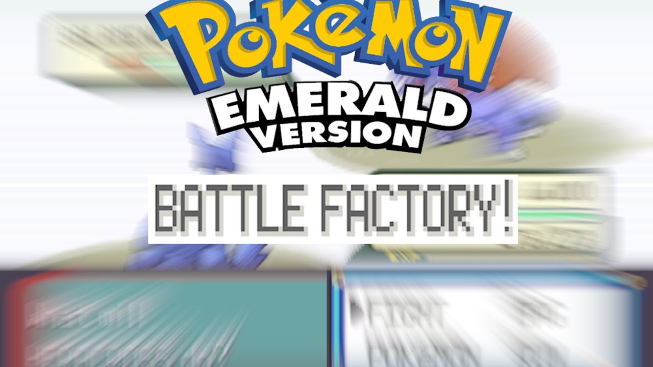 Pokemon Emerald Battle Factory for World Record - YouTube