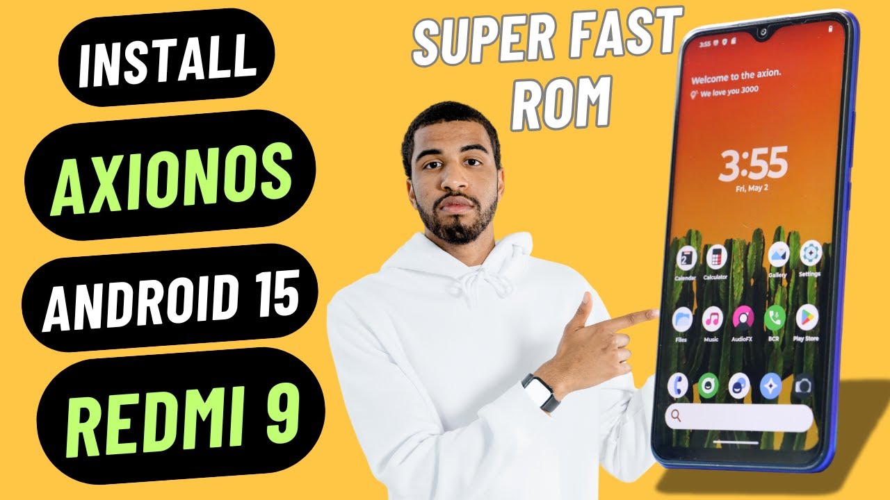 Install AxionOS A15 ON Redmi 9 -English- - YouTube