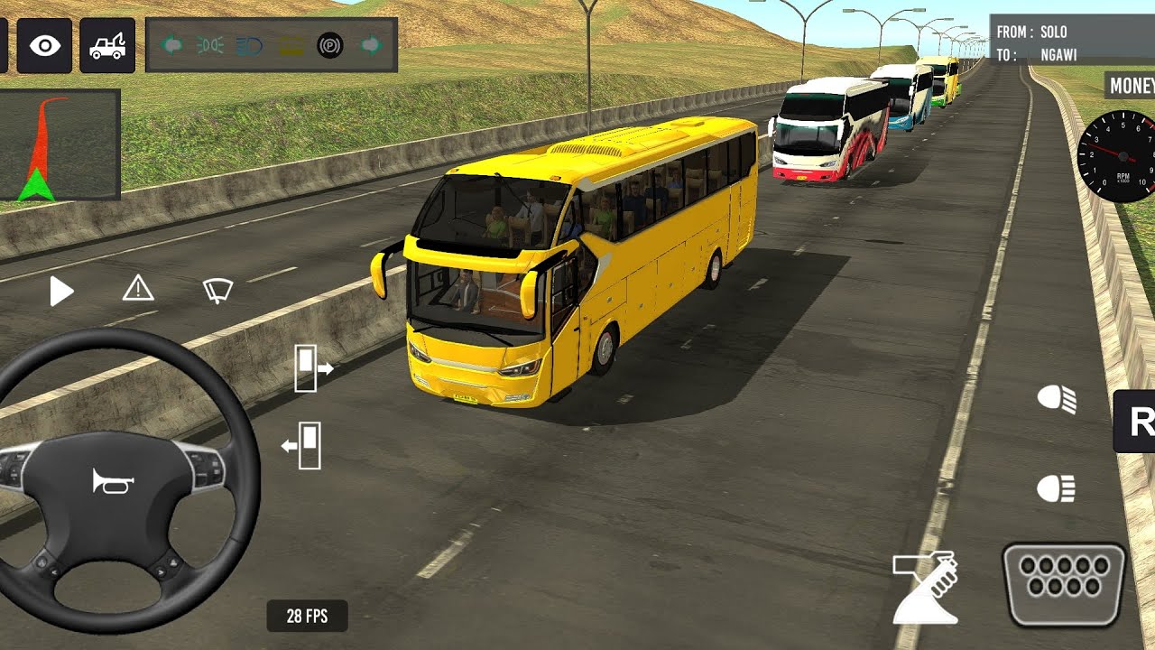 Indonesia Coach bus driving | Euro bus simulator 2025 Android gameplay