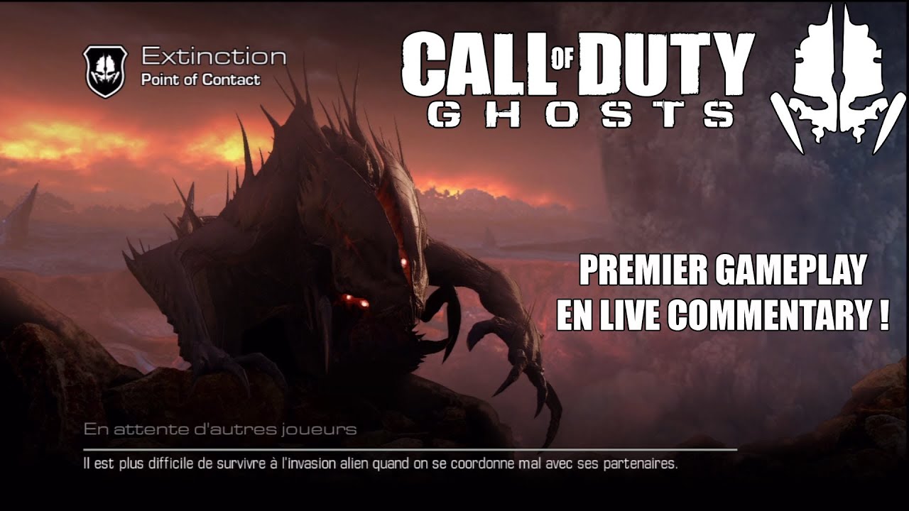 COD Ghosts mode Extinction Mon premier gameplay en live commentary