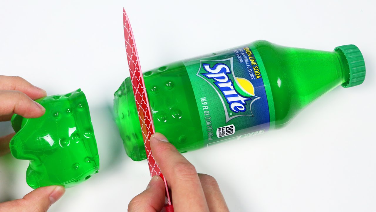 How to Make a Sprite Soda Gummy Bottle Shape! YouTube