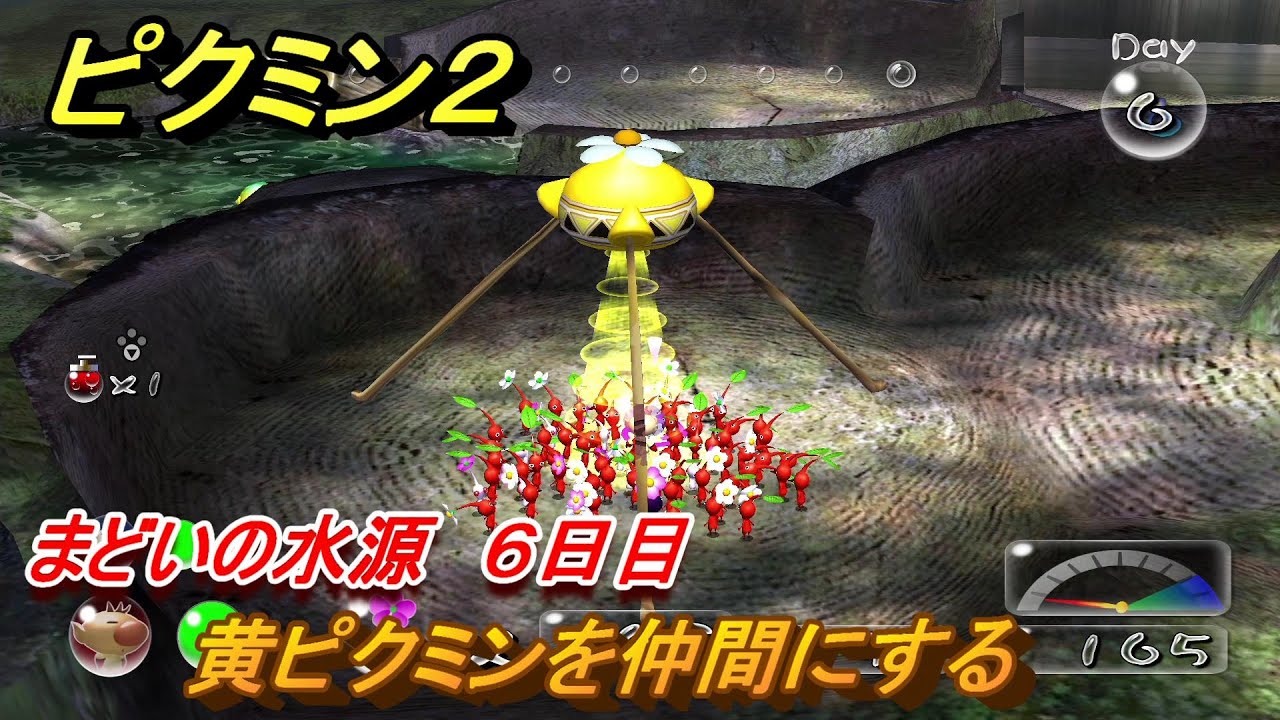 ピクミン2 黄ピクミンを仲間にする まどいの水源 6日目 ストーリー攻略 #20 YouTube ピクミン2 黄ピクミンを仲間にする まどいの水源 6日目 ストーリー攻略 #20 YouTube