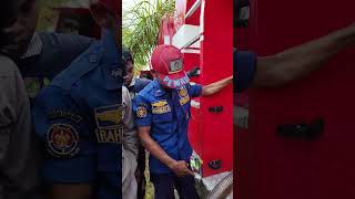 CARA PENGOPERASIAN INSTRUMEN PEMADAM TRUK FUSO AYAXX 5000 DENGAN KONDISI AIR TANK TERISI 25%