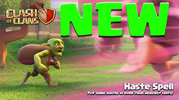 Clash of Clans New Dark Elixir  Spell Haste| Haste is Like the Rage Spell