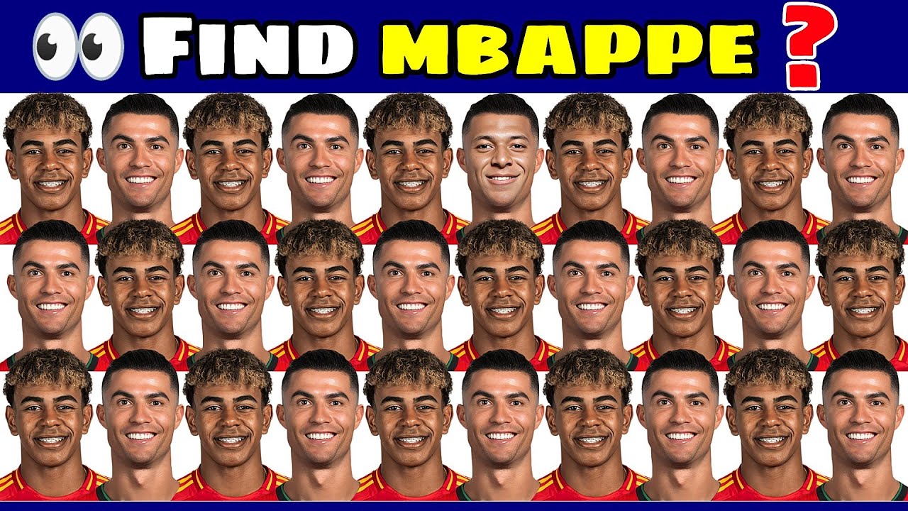 🤯 Can You Find Mbappe 🤔 New Football Quiz Challenge 2026 ⚽
