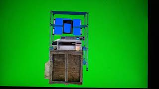Half Life Alyx Computer monitors Green and Bluescreen.