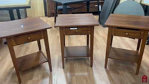 Shaker End Tables w/Matching Coffee & Sofa Tables Solid Oak & American Made In Stock & ON SALE
