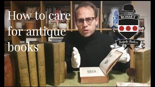 How to care for & clean antique books | Butler School episode 30