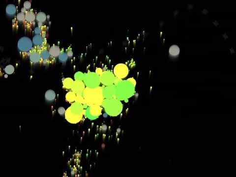 Processing - Mis Pelotillas + ControlP5 using Fisica