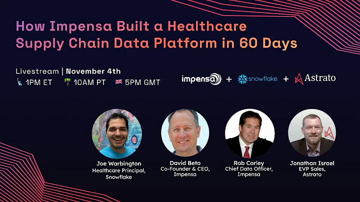 How Impensa Built a Healthcare Supply Chain Data Platform in 60 Days (with Astrato + Snowflake)