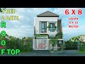 Split Level House 6X8 Meter 3 Bedroom 2+1 Bathroom Mushola Rooftop Di Lahan 6x10 Meter