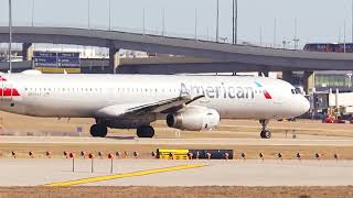 Former US Airways AA Flight 2361 Airbus A321-231 N508AY Taking off at DFW Airport to San Diego