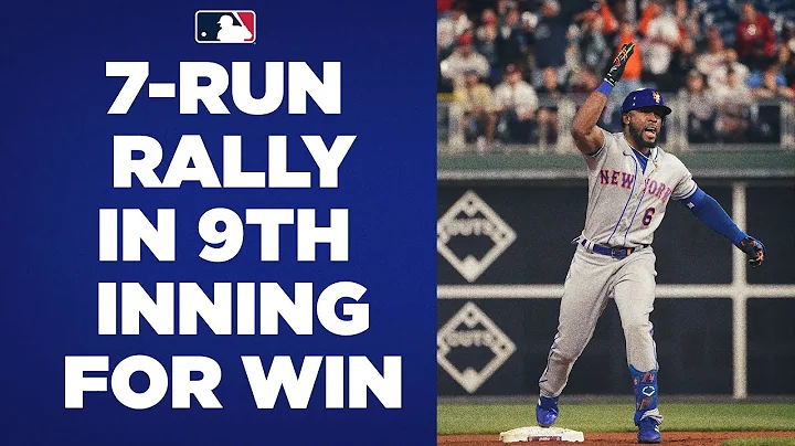 WHAT A COMEBACK!! Mets score 7 RUNS in the 9th to beat the Phillies 8-7!!