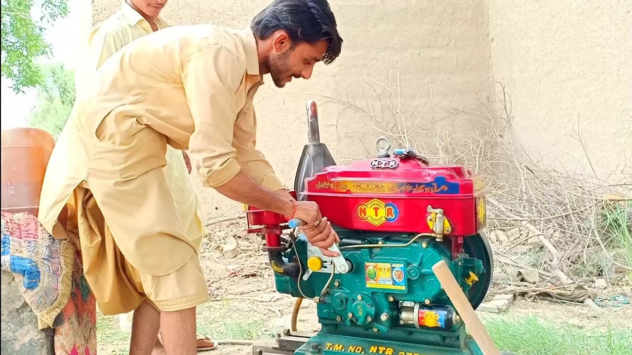 PowerFull Diesel engine Working With Water pump agriculture in