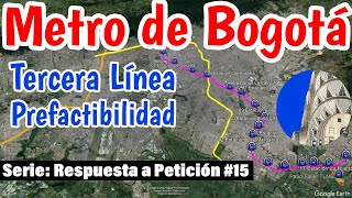 Metro de Bogotá Tercera línea completa prefactibilidad