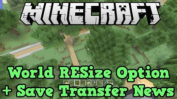 Minecraft PS4 + Xbox One: World Resize Option + Save Transfers