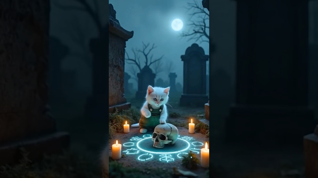 The Resurrection Ritual: The Kitten’s Desperate Wish to Revive Its Beloved Zombie Grandmother #cat