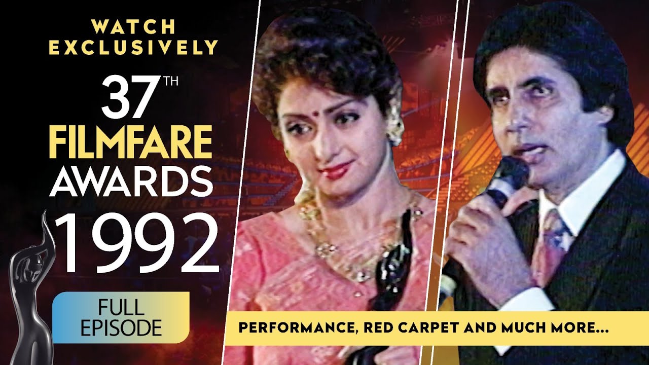 37th Filmfare Awards 1992 FULL SHOW with Amitabh Bachchan, Sridevi & more