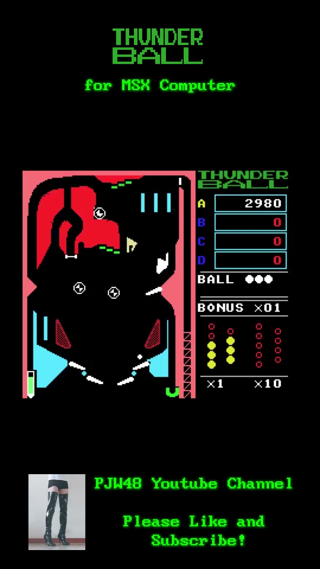 Thunder Ball for MSX #pinball #retrogaming - YouTube