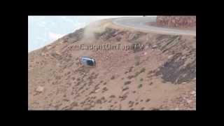RACE CAR GOES OVER CLIFF - 3 ANGLES / AMAZING CRASH! - UPDATE