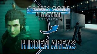 CRISIS CORE -FFVII- REUNION | Exploring 7 cutscene maps! [Hidden Areas]