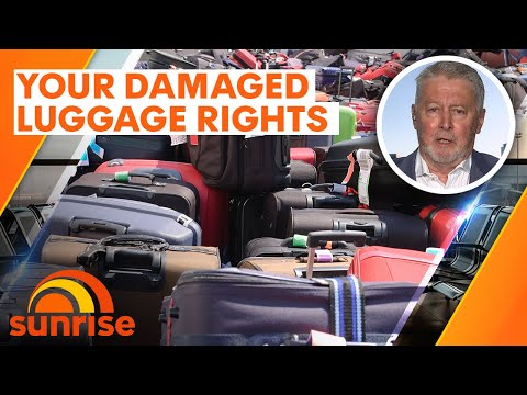 Your damaged luggage rights after shocking qantas handler footage surfaces | sunrise