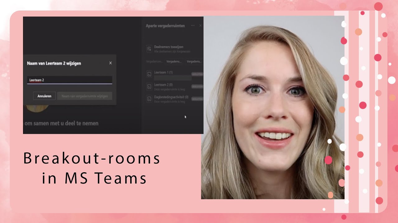 UITLEG break-out rooms in MS Teams ★ lesvoorbereiding ~ Blijven Leren