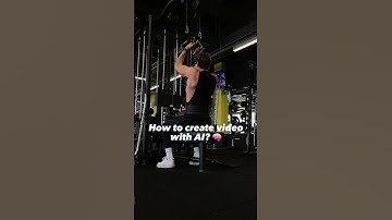 How to create video with AI?🧠 #fitness #gym #trends #ai
