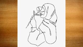 How to Draw a Cute Hijabi Girl | Easy Step-by-Step Drawing Tutorial