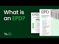 What is an epd  environmental product declaration  one click lca