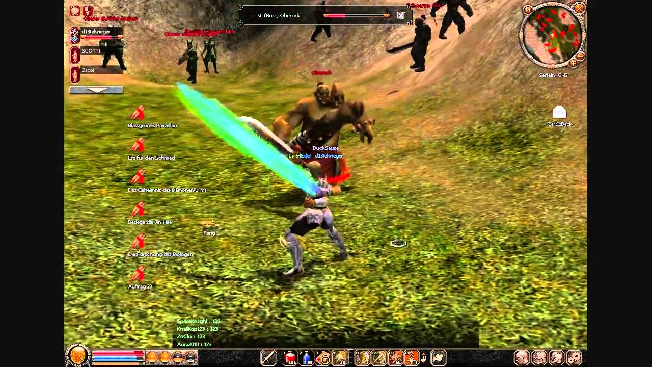 d13tekrieger killt auf Sertain Oberork
