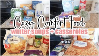 WHAT'S FOR DINNER // cozy comfort food // easy soups + casseroles