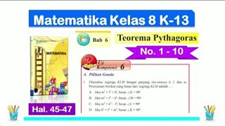 Uji Kompetensi 6 - Matematika Kelas 8 - PG No. 1 - 10 - Hal. 45 - 47 Bab 6 - K 13 - Semester 2