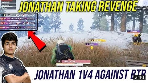 Jonathan  1vs4 BTR Clutch || Jonathan prove Indians are best 🇮🇳🇮🇳🇮🇳