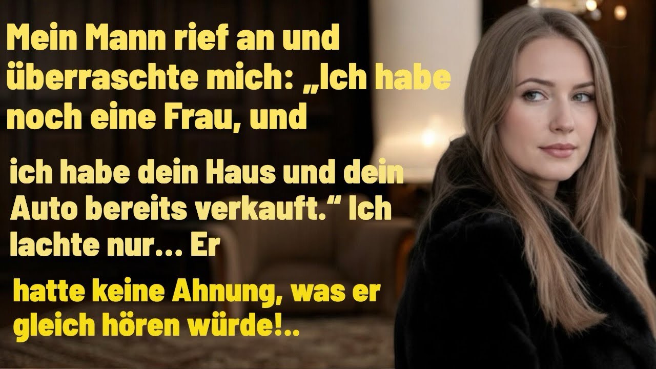 Ich gehe zu meiner Geliebten“, sagte mein Mann, und dann…