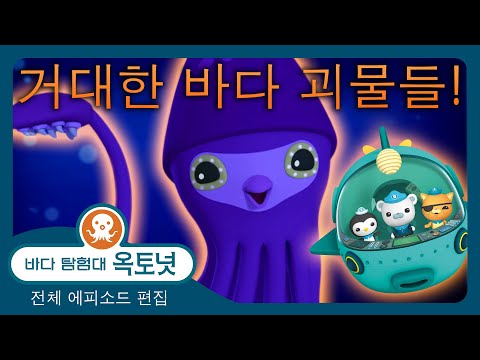 바다 탐험대 옥토넛 - 🌊 거대한 바다 괴물들! 🦑 - 30분+ 편집 - 모음집