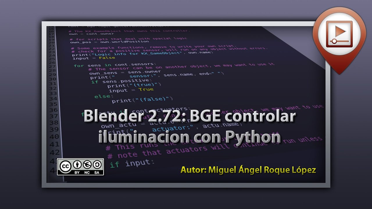 Blender 2.72: BGE controlar la iluminación con Python - YouTube