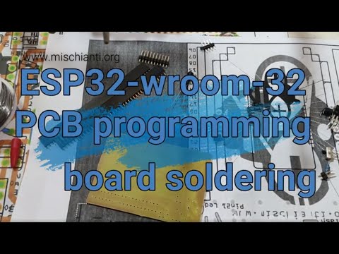 Soldering ESP32 wroom 32 programming card with breadboard adapter