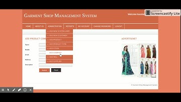 Garment Shop Management System | PHP and MySQL Project Source Code | PHP MySQL CRUD Project