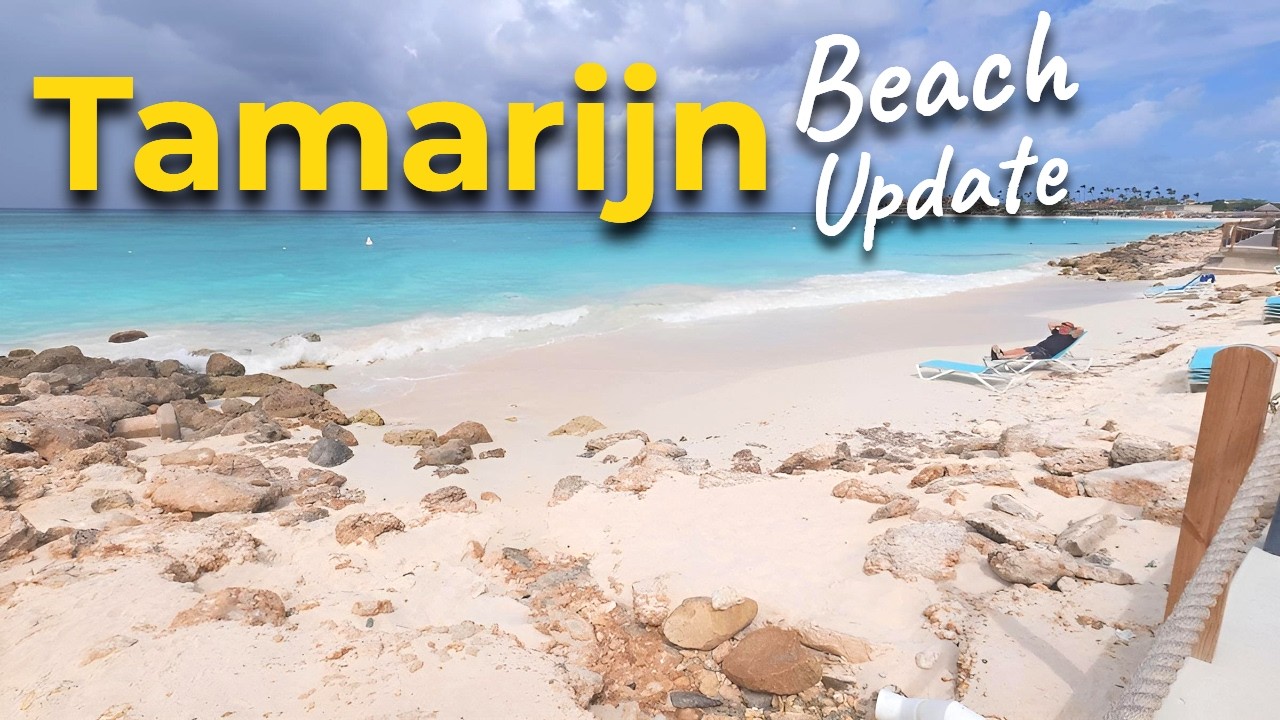 Walking around the Tamarijn Resort after the recent storm