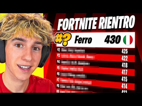 Devasto nel TORNEO IN RIENTRO e Faccio Top 1.000! Fortnite ITA