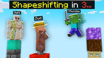 Minecraft Pillars, But We Shapeshift Every 60 Seconds...