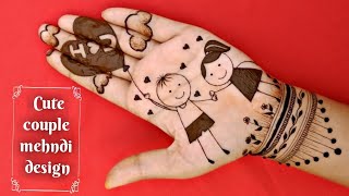 Cute couple mehndi design 2020 || mehndi tattoo for hands || mehndi creations